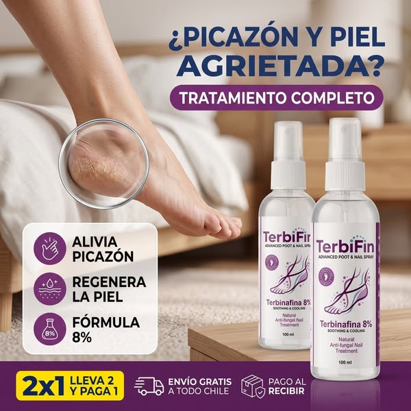 TerbiFin® — Tratamiento Antihongos de Acción Rápida (8%)