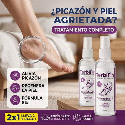 TerbiFin® — Tratamiento Antihongos de Acción Rápida (8%)