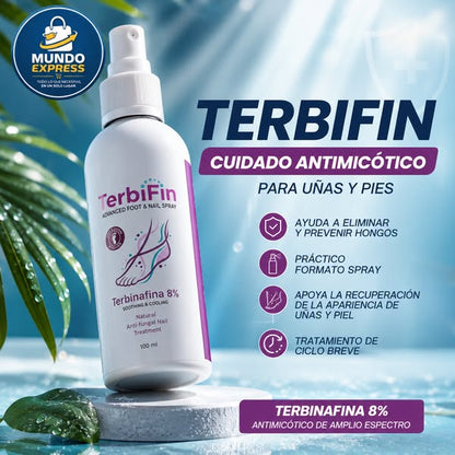 TerbiFin® — Tratamiento Antihongos de Acción Rápida (8%)