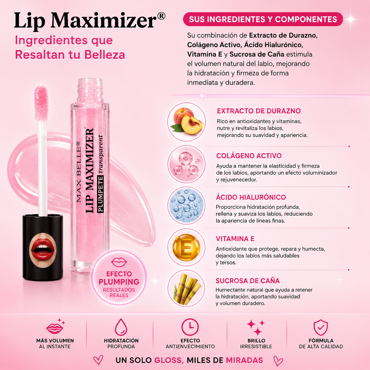 GlowLips™ — Voluminizador labial con efecto plumping visible en minutos | OFERTA 2X1