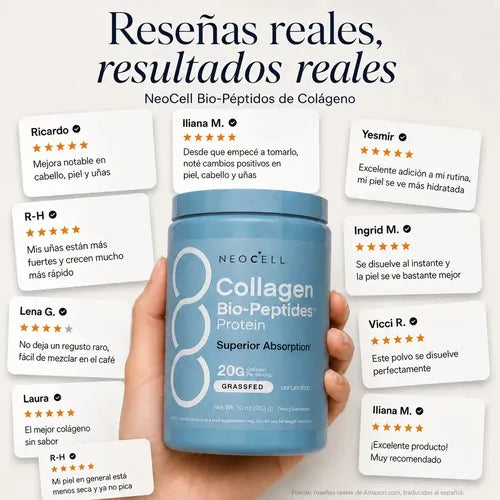 ✨ NeoCell® Colágeno - Bio-Peptides™: Rejuvenece desde adentro 💧