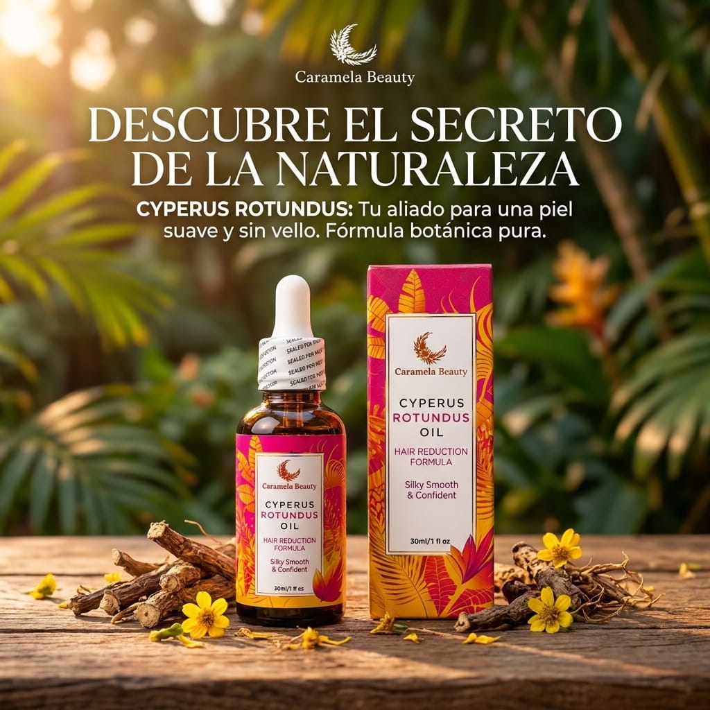 🌿 Sérum Cyperus Botánico — Menos vello visible desde la semana 2